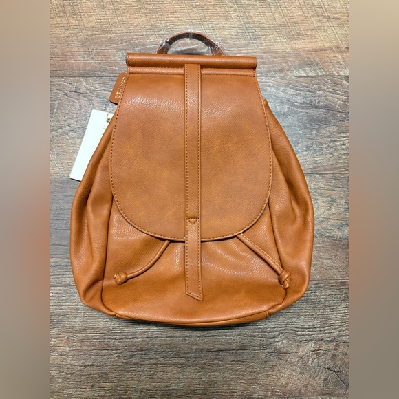 Antik Kraft Handbags - NWT Antik Kraft Stephanie Boho Vegan Leather Drawstring Backpack Purse